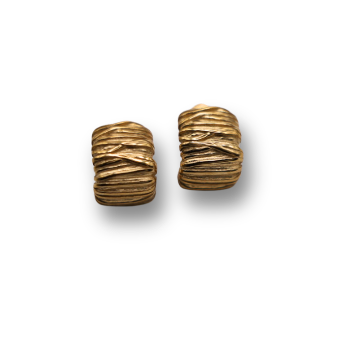 Rooted Huggie Hoops