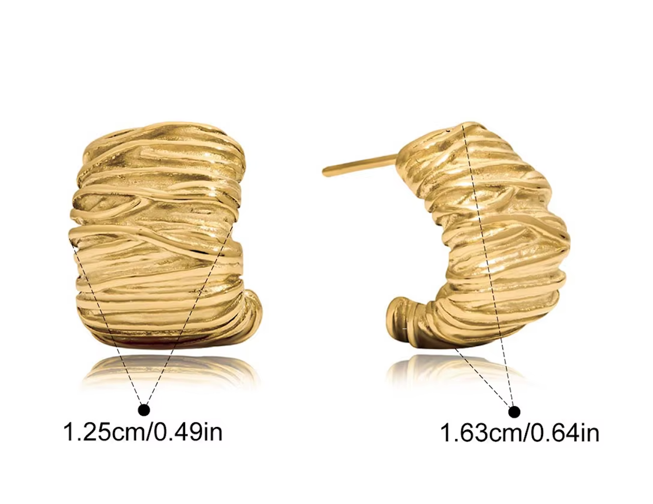 Rooted Huggie Hoops